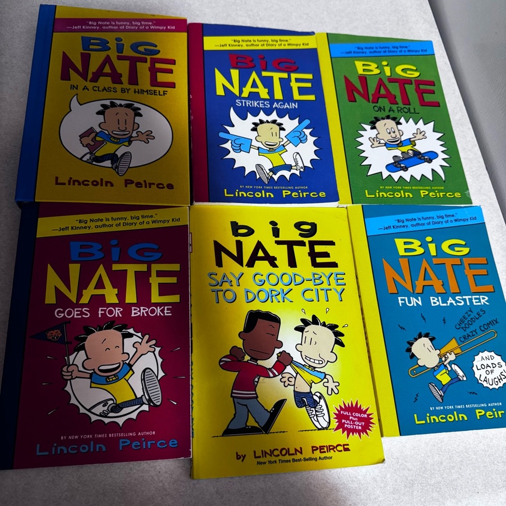 Big Nate Kids Book Collection Lincoln Pierce‎ 1-4 goodbye dork city fun blaster